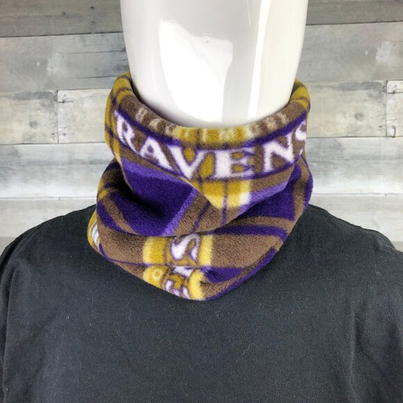 Baltimore Ravens Fleece Neck Warmer: Handmade Scarf Tube - Picture 2 of 9